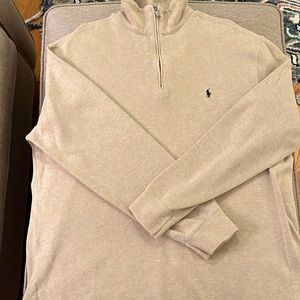 tan polo pullover